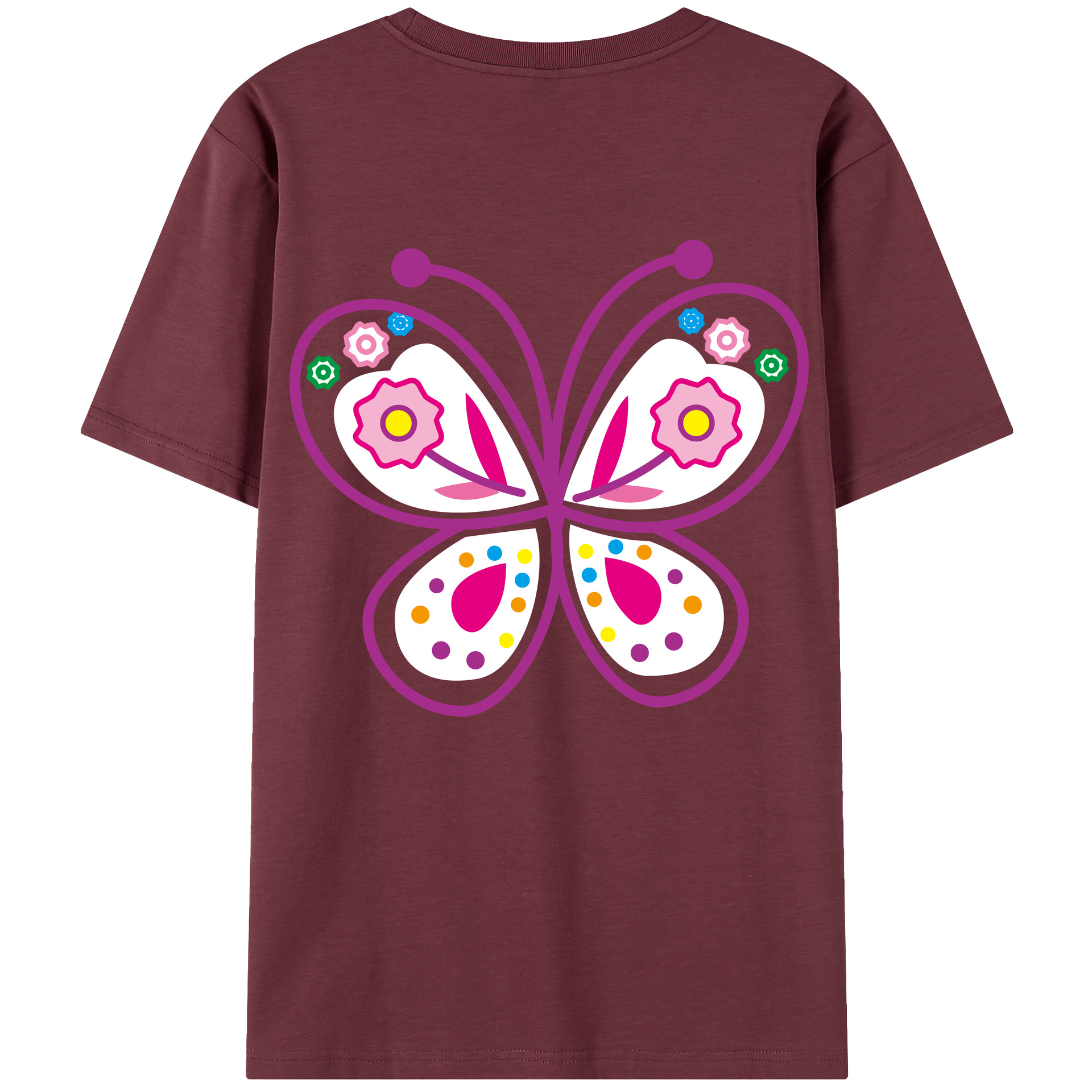 （画像用） Hello Kitty ハローキティ 綿100％半袖Tシャツ（背面プリント）